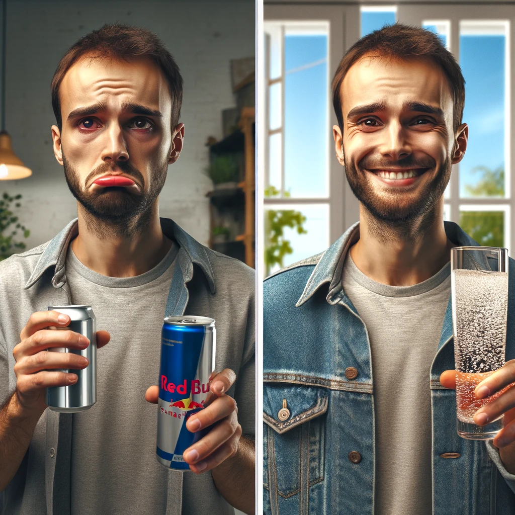 From Red Bull to water